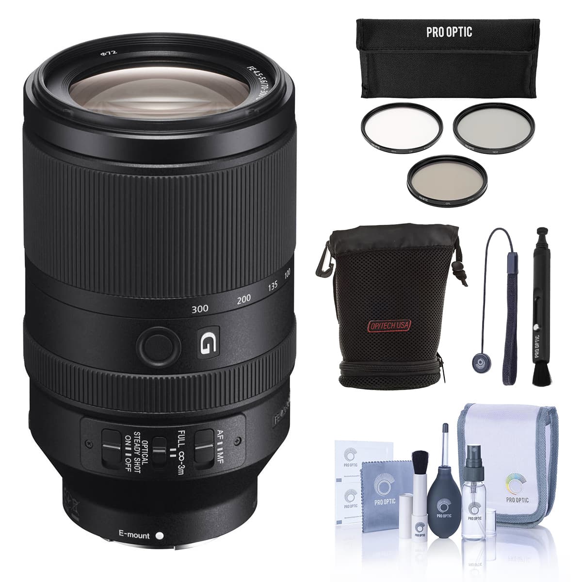 Sony FE 70 300mm f/4.5 5.6 G OSS Telephoto Lens for Alpha E mount