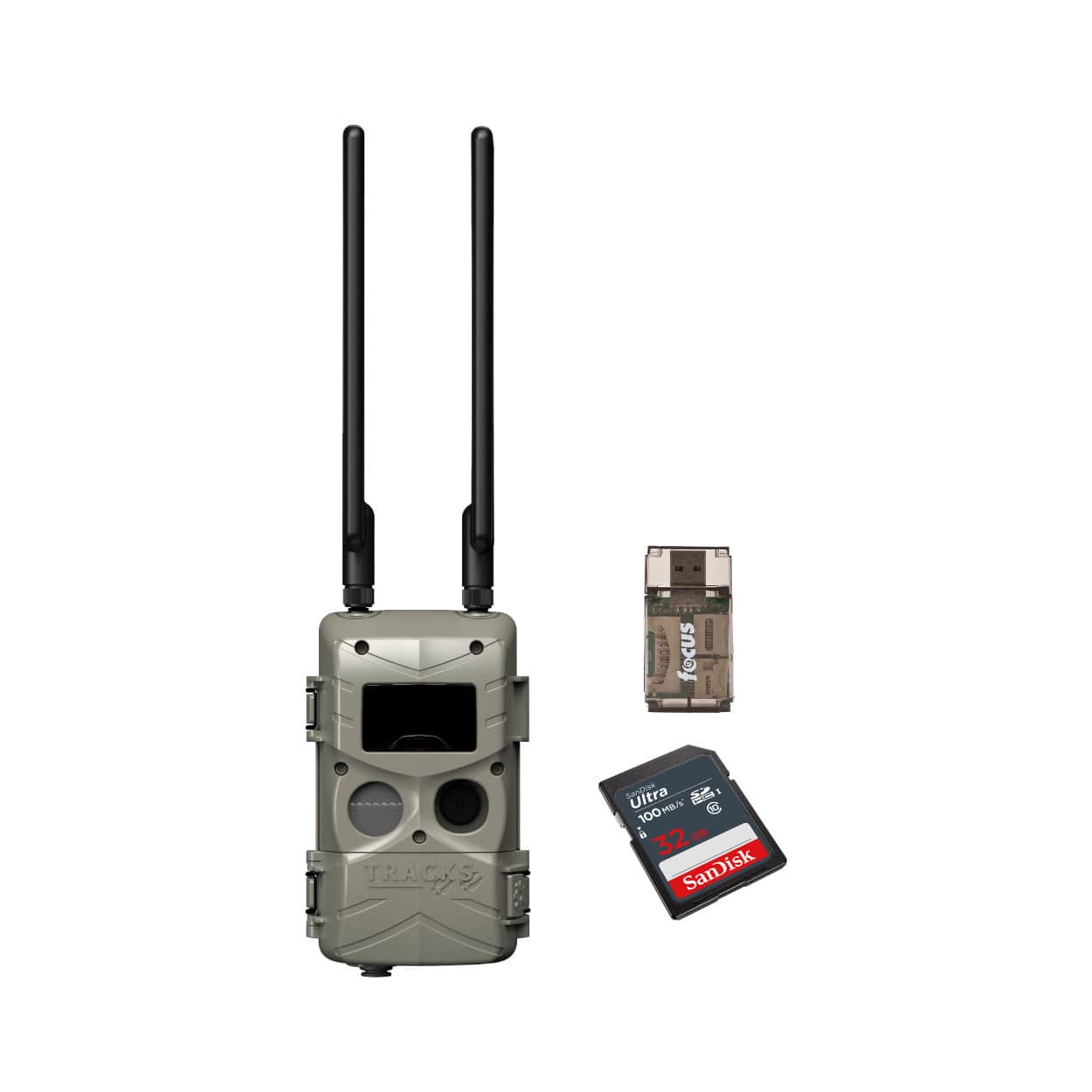 Cuddeback - Tracks (Black Flash) Standalone Cell Camera w/ 32GB SD Card Bundle - ALTC-3A-CR