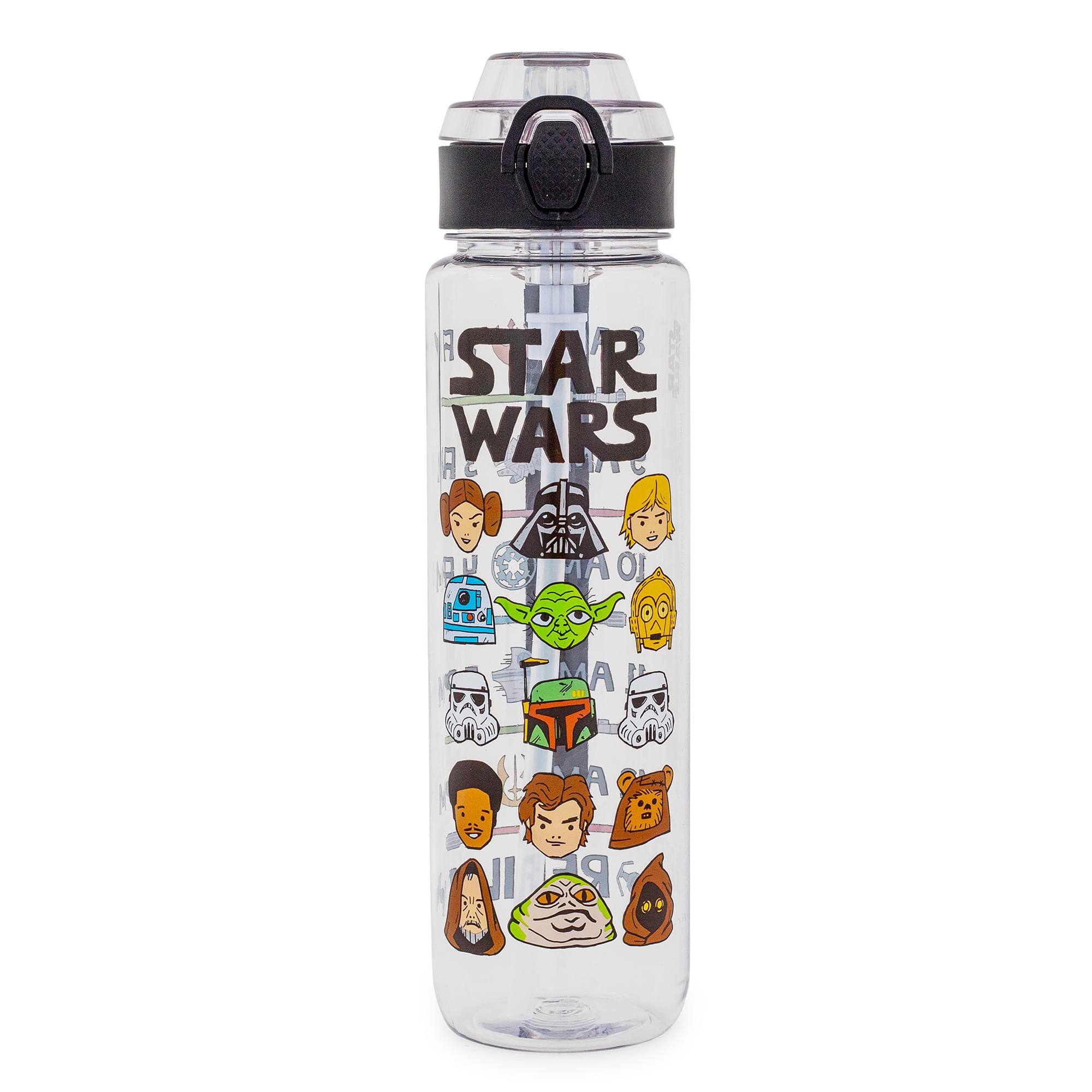 Silver Buffalo - Star Wars Characters 33-Ounce Plastic Water Bottle With Timetable - Clear price history on PriceWatchPro