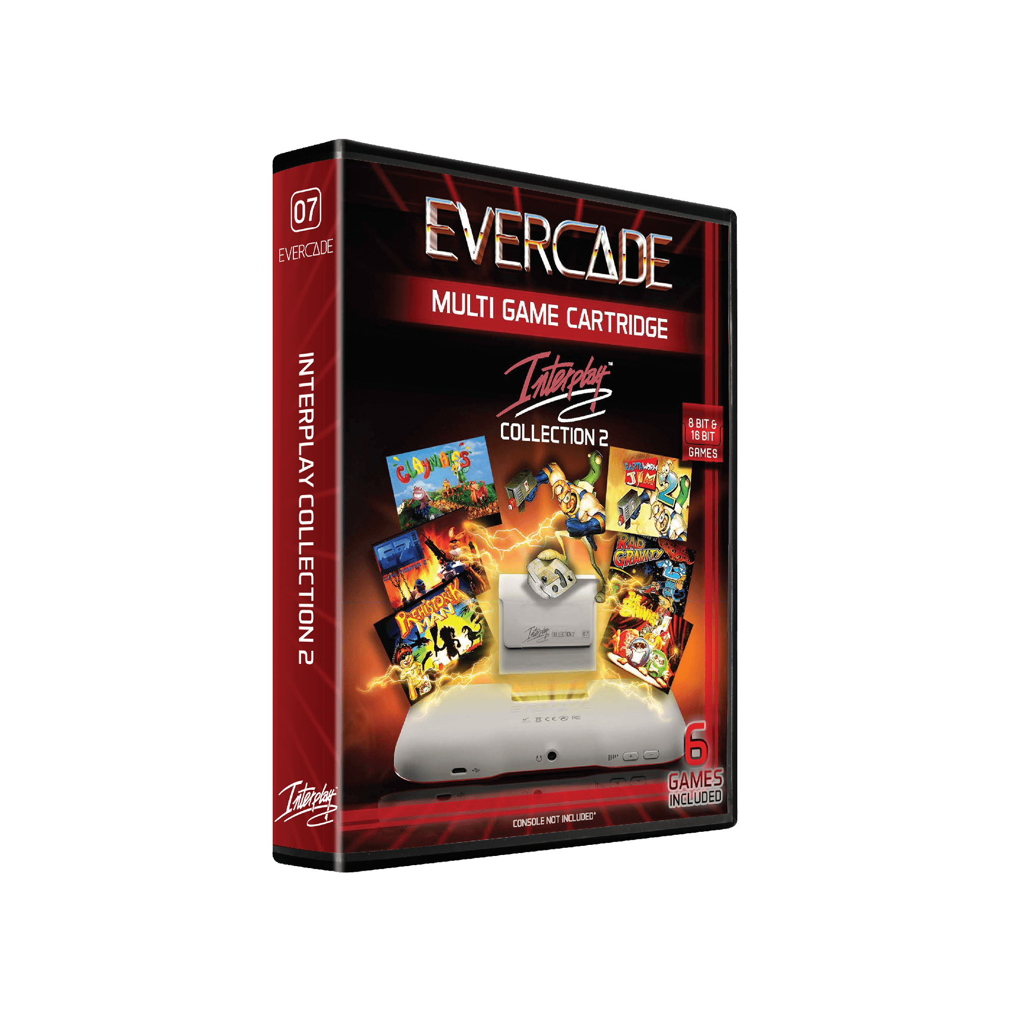 07 EVERCADE EVERCADE MULTI GAME CARTRIDGE INTERPLAY COLLECTION 2 8 BIT & 16 BIT GAMES 6 GAMES INCLUDED CONSOLE NOT INCLUDED - E (Everyone)