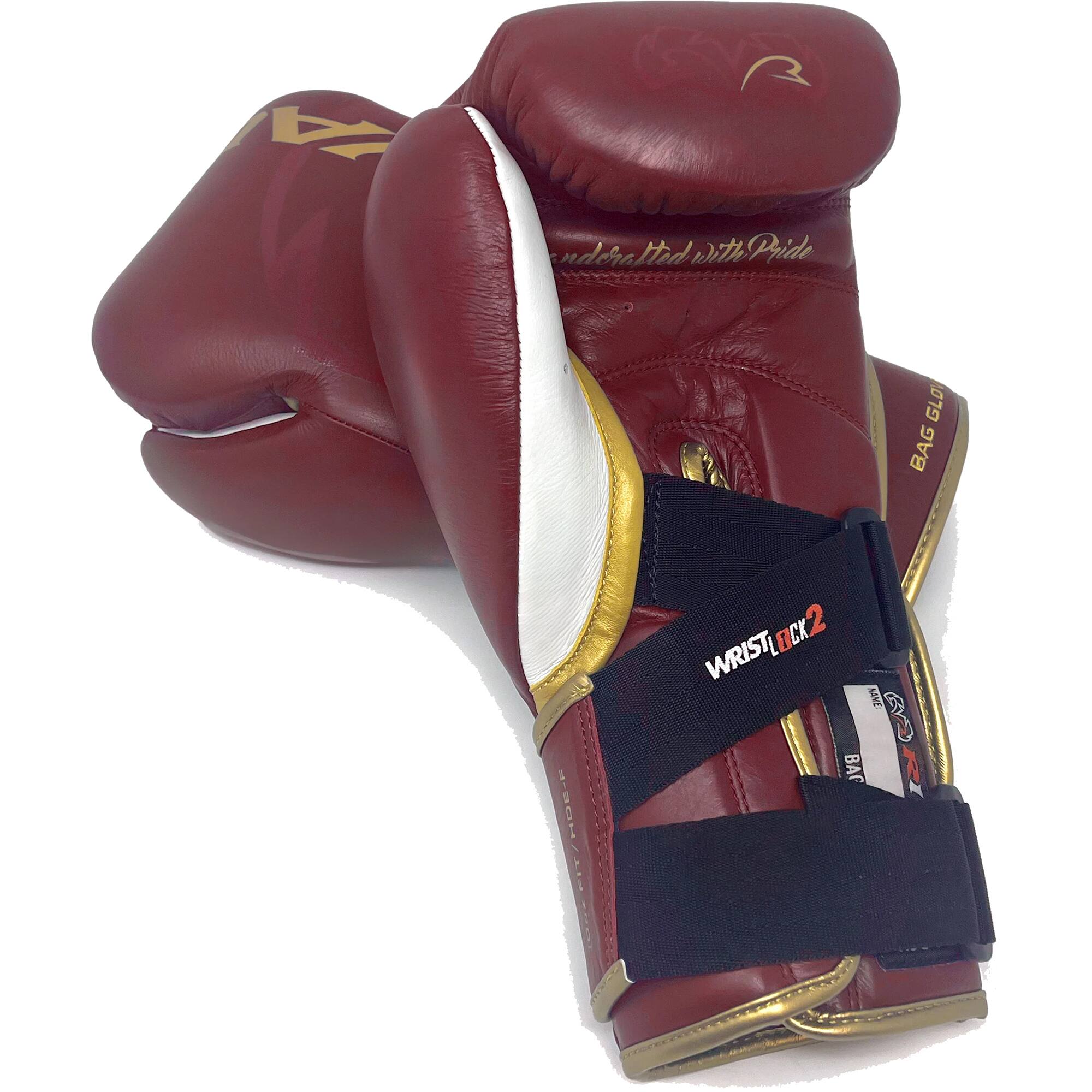 RIVAL Boxing RFX Guerrero V HDEF Bag Gloves 10 oz. Burgundy/Gold
