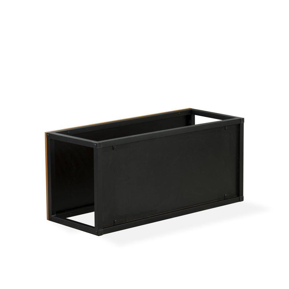 Back. East West Furniture - Norwich Coffee Table for Living Room, Mid Century Modern Coffee Table in Powder Coating Black Color - Black.