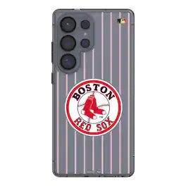Keyscaper - MLB - Boston Red Sox - 1976-2008 Cooperstown Pinstripe Galaxy Clear Case - S25 Ultra - Multicolor