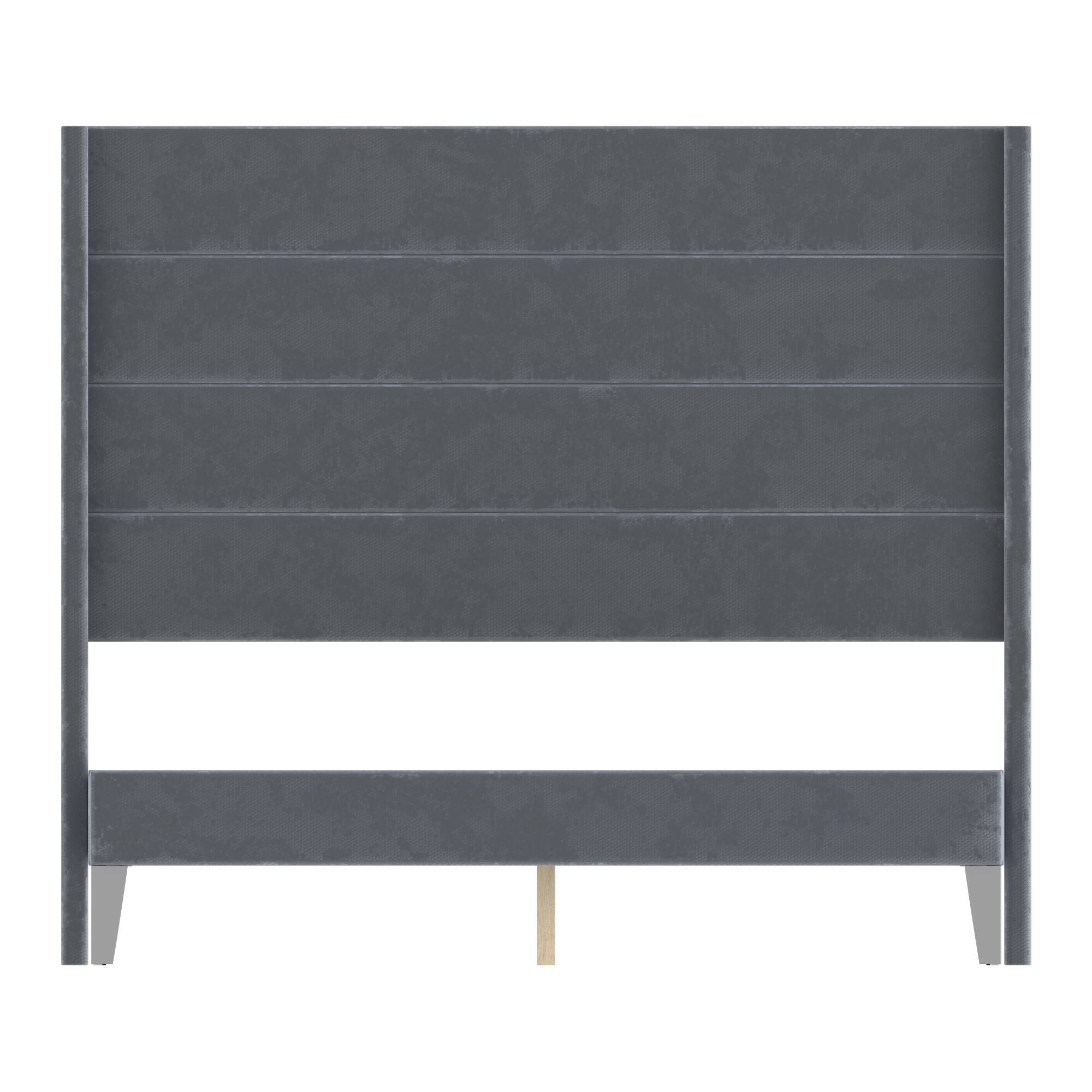 Front. Famapy - Famapy Upholstered Bed Frame - Thickened Slats, Stable Support, Soft Headboard - Blue.