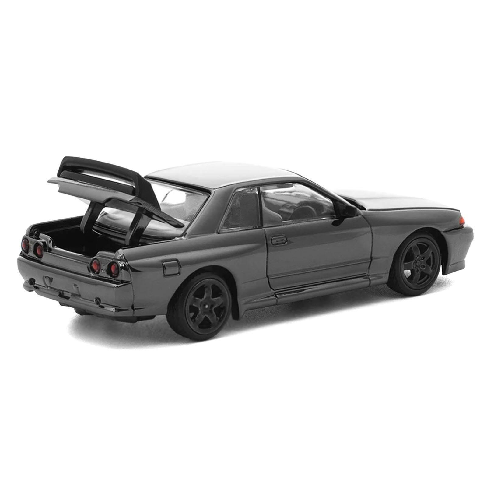 Alt View 3. Pop Race - GTR R32 RHD (Right Hand Drive) Dark Chrome "The Dark Chrome Series" 1/64 Die Cast Model Car by Pop Race.