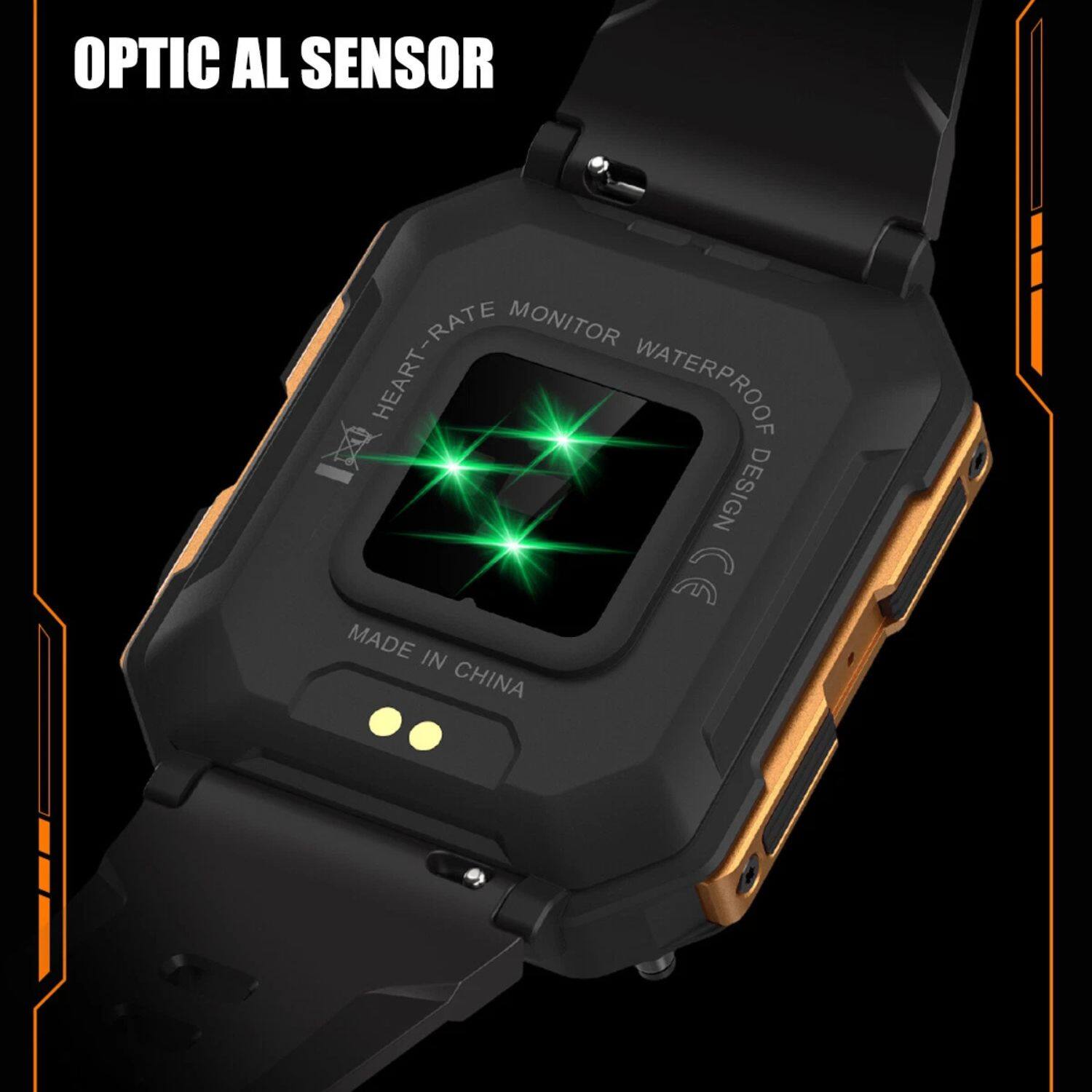OPTICAL SENSOR  
HEART-RATE MONITOR  
WATERPROOF DESIGN  
MADE IN CHINA