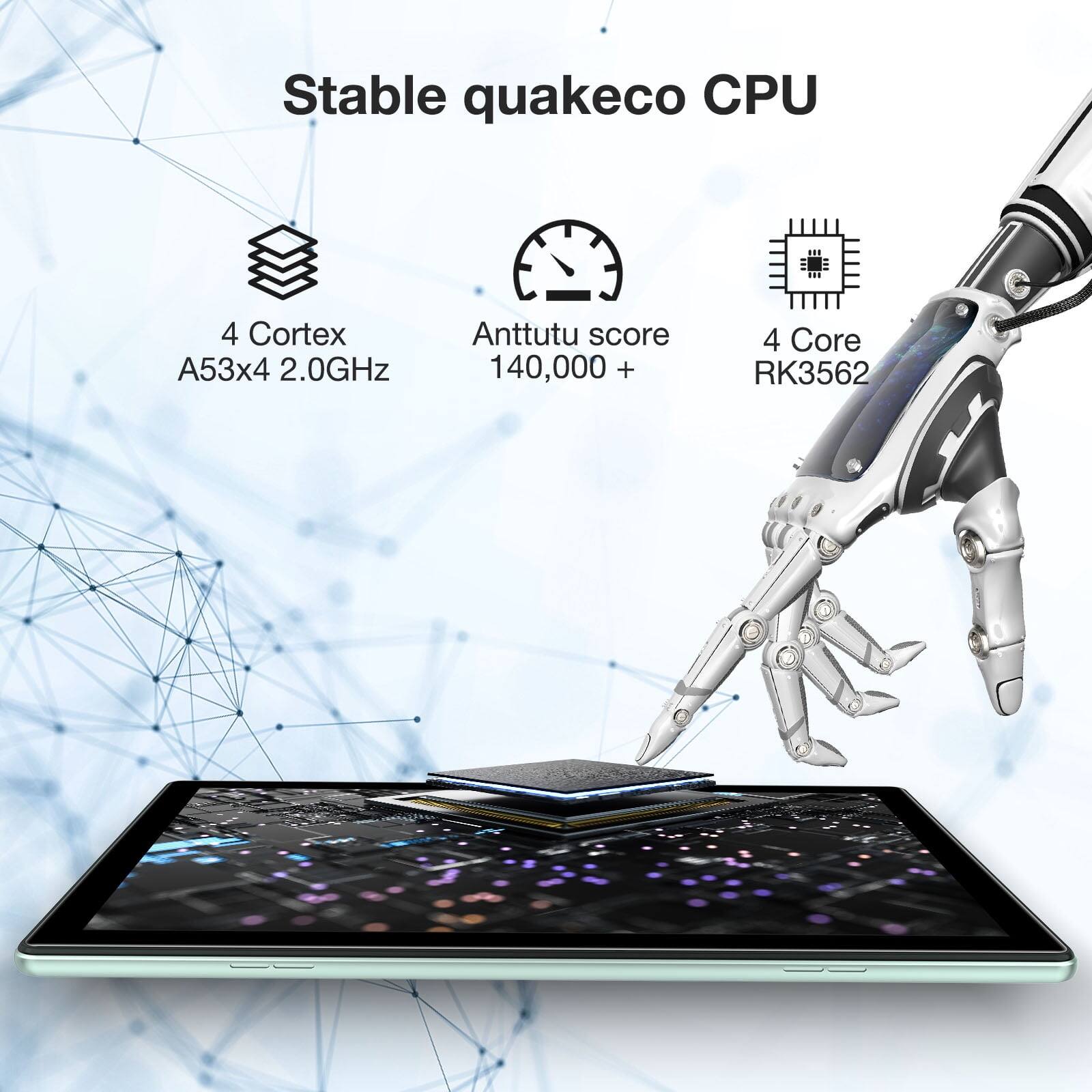 Stable quakeco CPU
4 Cortex A53x4 2.0GHz
Anttutu score 140,000 +
4 Core RK3562