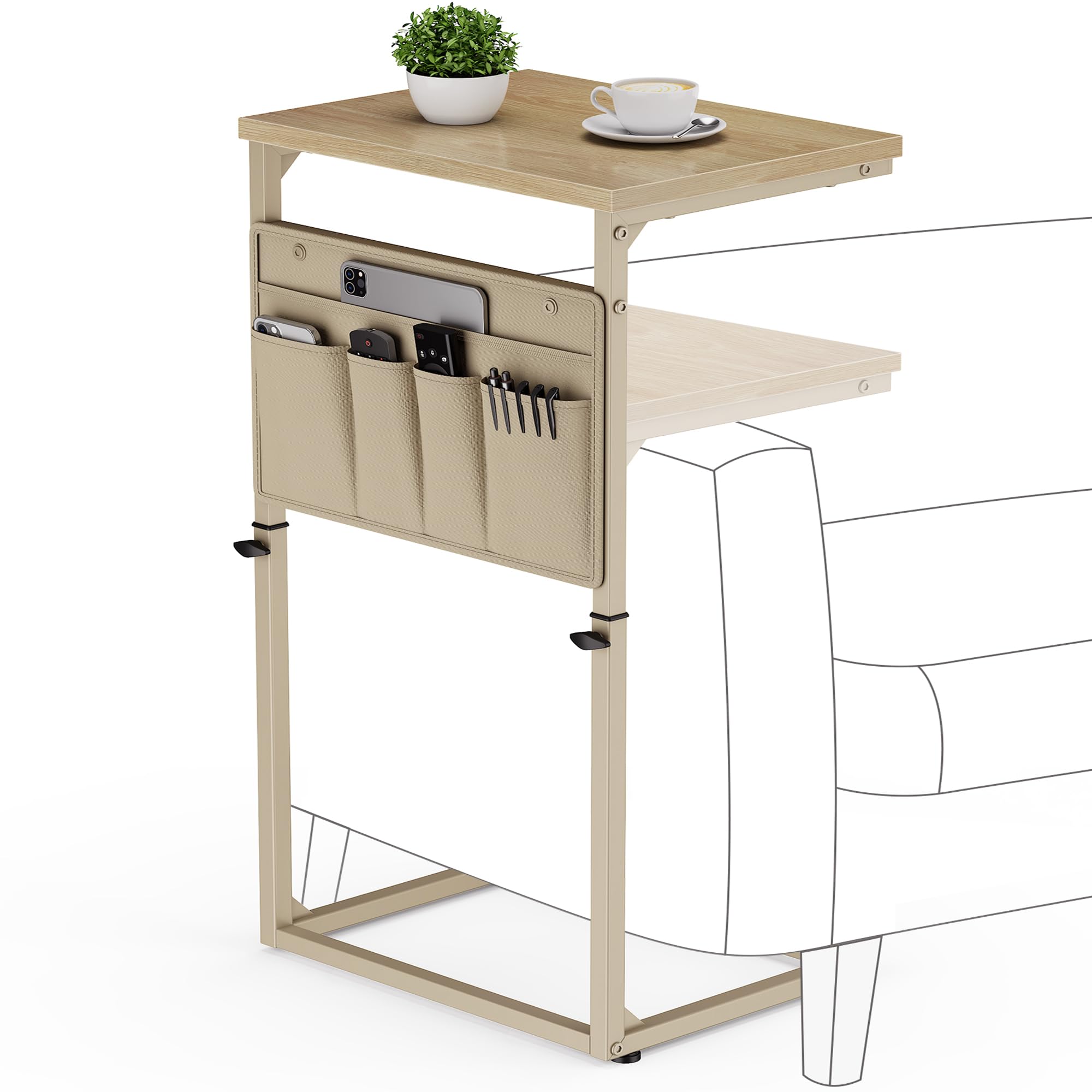 Natural 16.35"D x 11.62"W x 17.7-32.5"H