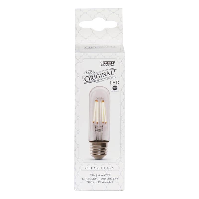 FEIT ELECTRIC - T10 E26 (Medium) LED Bulb Soft White 40 Watt Equivalence 1 pk