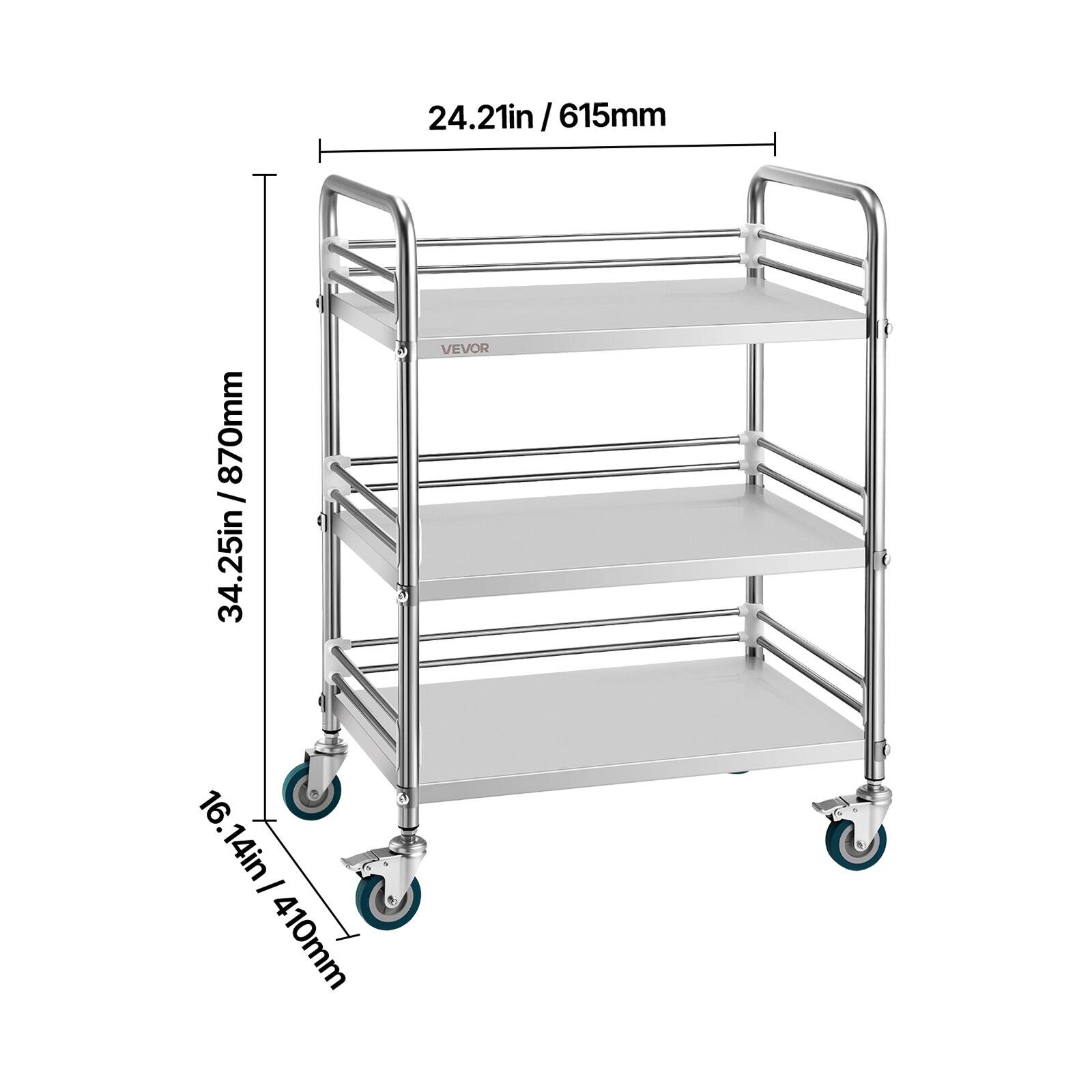24.21in / 615mm  
34.25in / 870mm  
16.14in / 410mm  
VEVOR