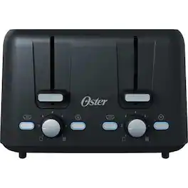 Oster - 4-Slice Slot Toaster - Black