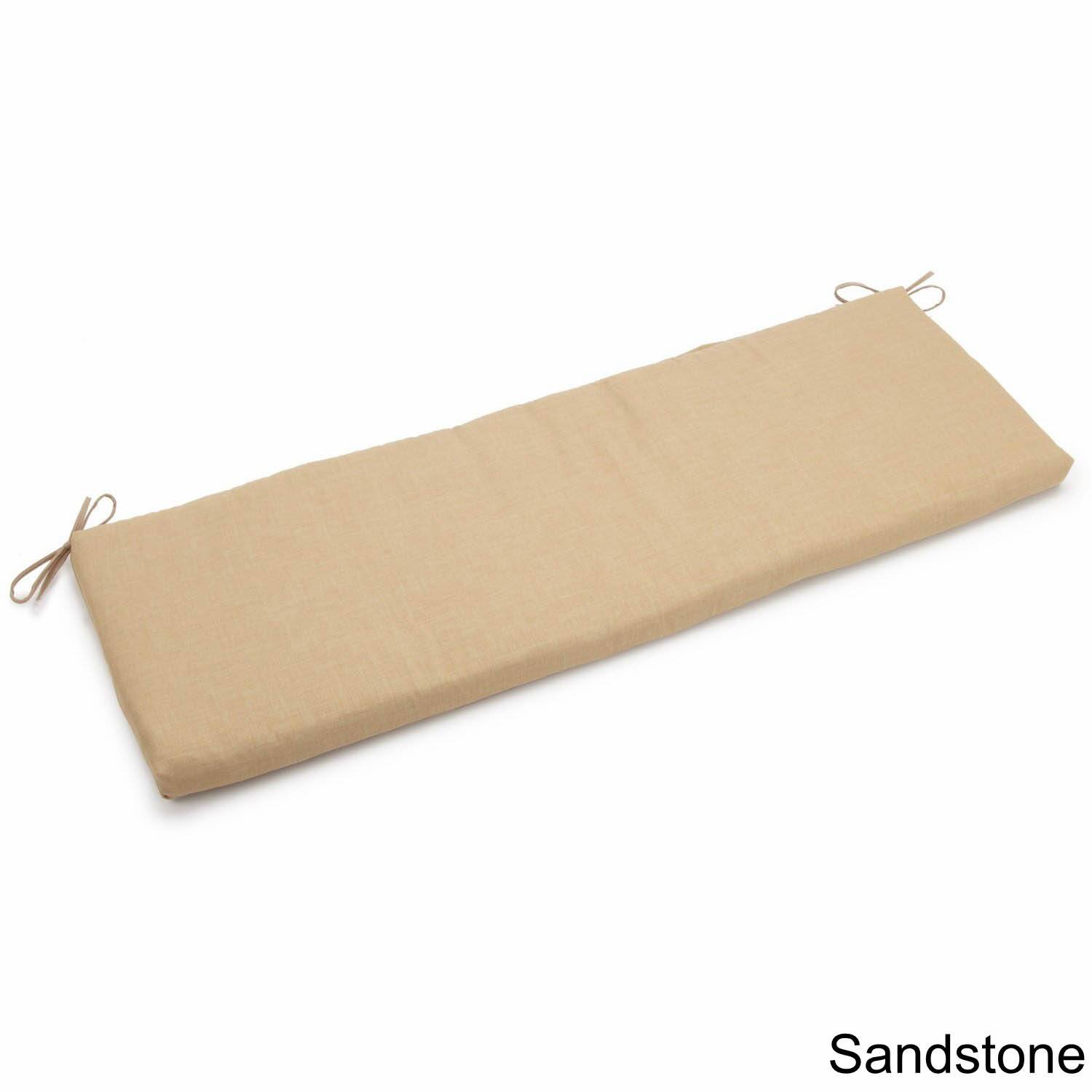 Blazing Needles - 57-inch by 19-inch Outdoor Spun Polyester Loveseat Cushion - Sandstone price history on PriceWatchPro