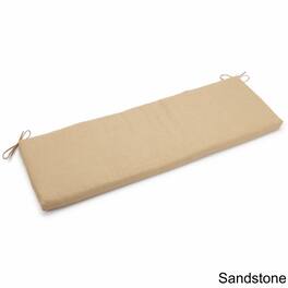 Blazing Needles - 57-inch by 19-inch Outdoor Spun Polyester Loveseat Cushion - Sandstone