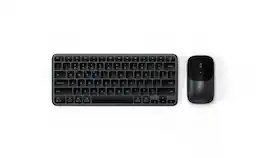 Satechi - Slim CEX1 Wireless Keyboard & Mouse Combo - Multi-Device Bluetooth, 2.4GHz USB-C Receiver, Compact for Mac - Space Black