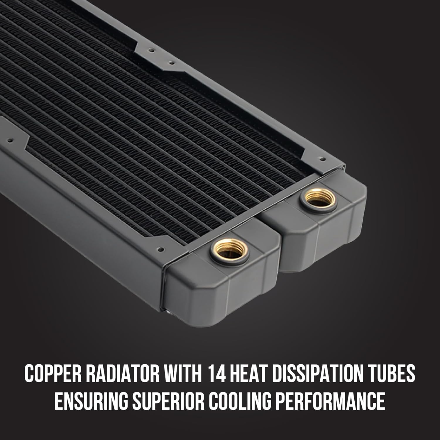 Copper Radiator with 14 Heat Dissipation Tubes Ensuring Superior Cooling Performance