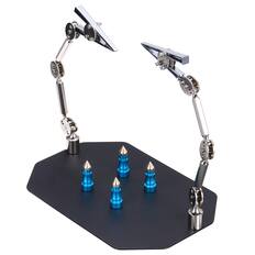 Front. Unique Bargains - PCB Circuit Board Holder, 6.7"x9.8"x8.5" Multifunctional PCB Fixing Holder Repair Fixture Clamping Tool.