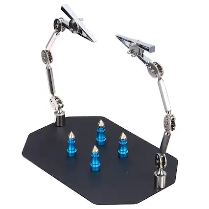 Front. Unique Bargains - PCB Circuit Board Holder, 6.7"x9.8"x8.5" Multifunctional PCB Fixing Holder Repair Fixture Clamping Tool.