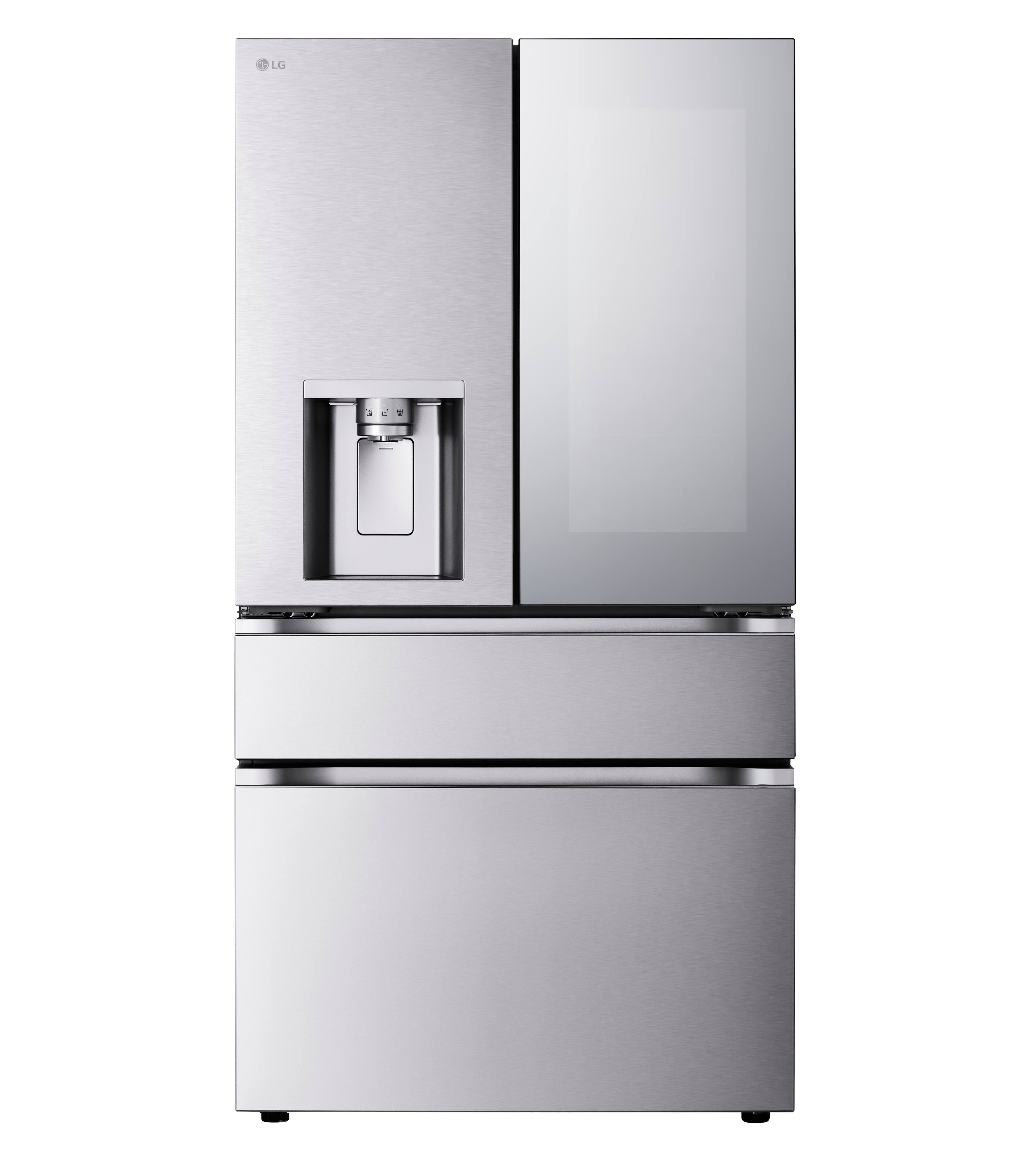 Alt View 11. LG - Standard-Depth MAX 28.6 Cu. Ft. French Door-in-Door Smart Refrigerator with Mini Craft Ice - PrintProof Stainless Steel.