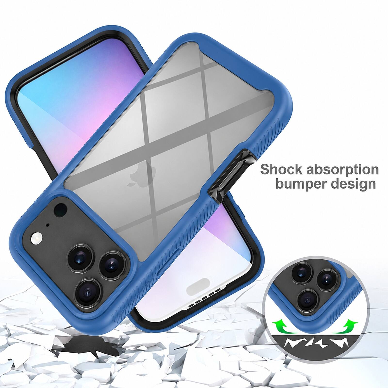 Shock absorption bumper design