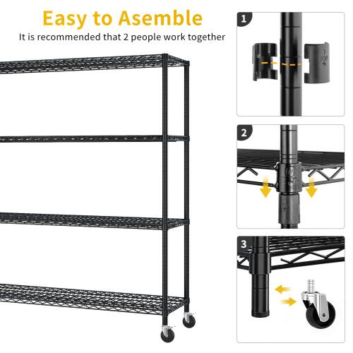 Easy to Assemble  
It is recommended that 2 people work together  

1  
2  
3