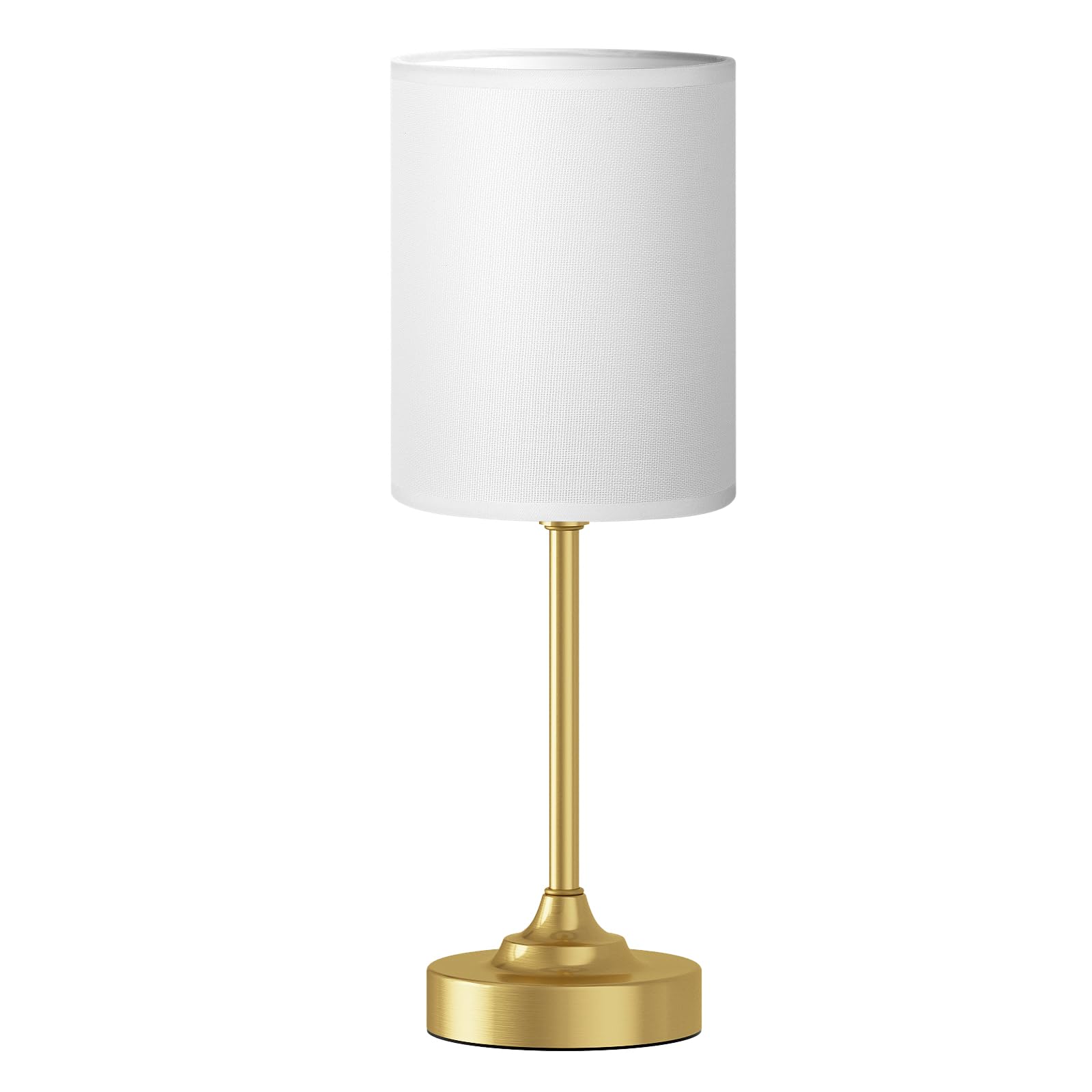 White Shade - Gold Base 14.6in Touch