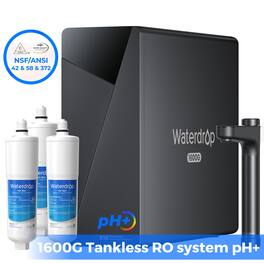 Waterdrop - X16 Reverse Osmosis System Extra WD-AP431-3 Scale inhibition filter - Black