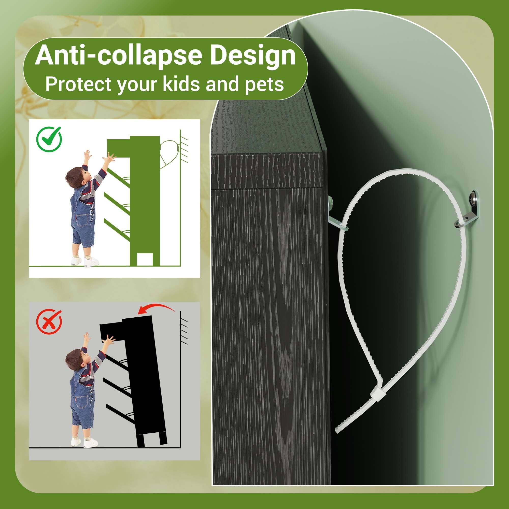 Anti-collapse Design  
Protect your kids and pets