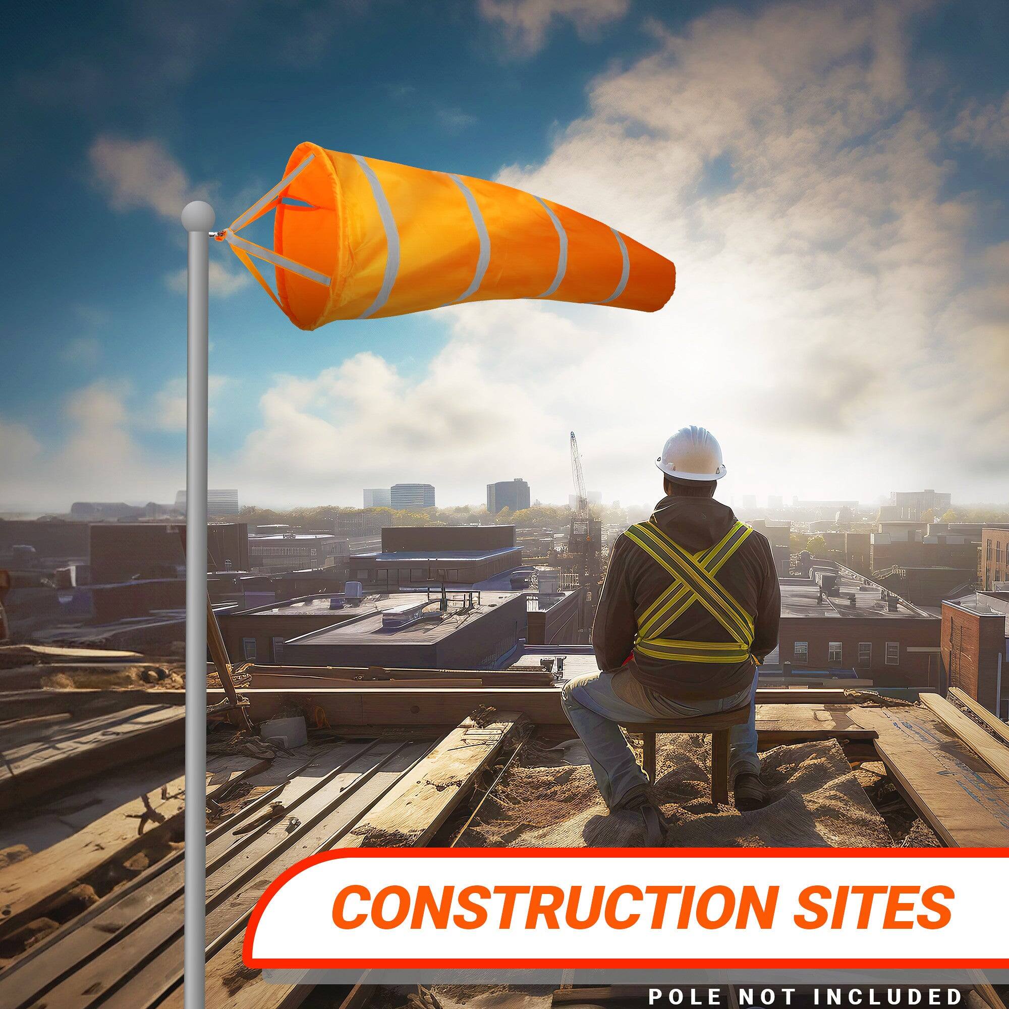 CONSTRUCTION SITES  
POLE NOT INCLUDED