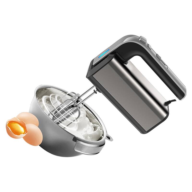 Alt View 3. Cluzine - Electric Mini Handheld Mixer, 7 Speed Multifunctional Blender, Egg Beater for Cake Baking Dough - Black.