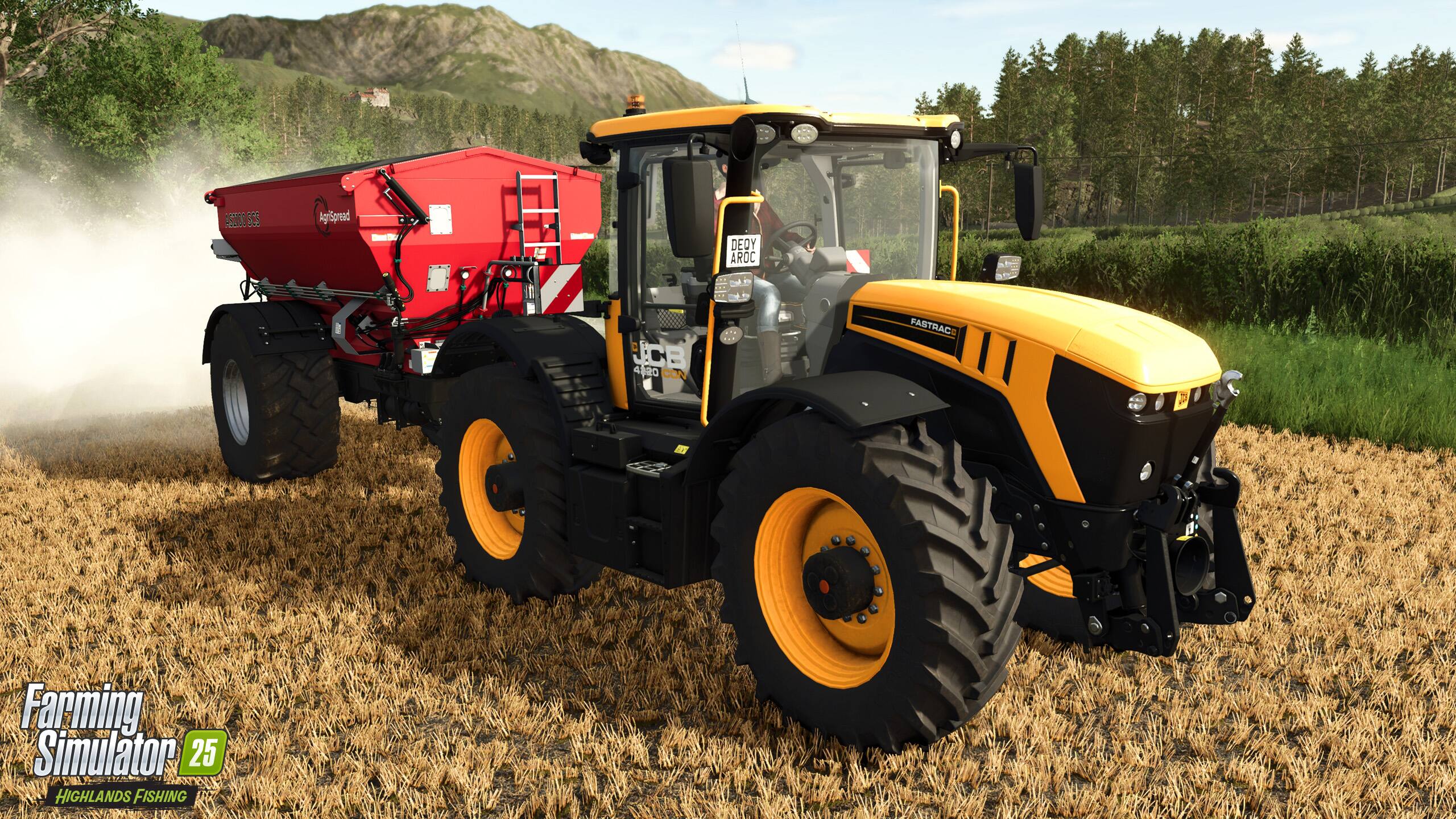 ASOC SCS AgrSpread DEOY AROC : : E D JCB 4020 CON PASTRACE 2 1 Farming Simulator 25 HIGHLANDS FISHING