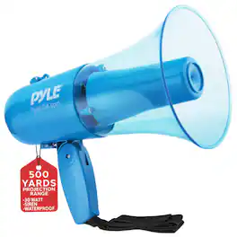 Pyle - 30W Megaphone Siren Bullhorn Speaker