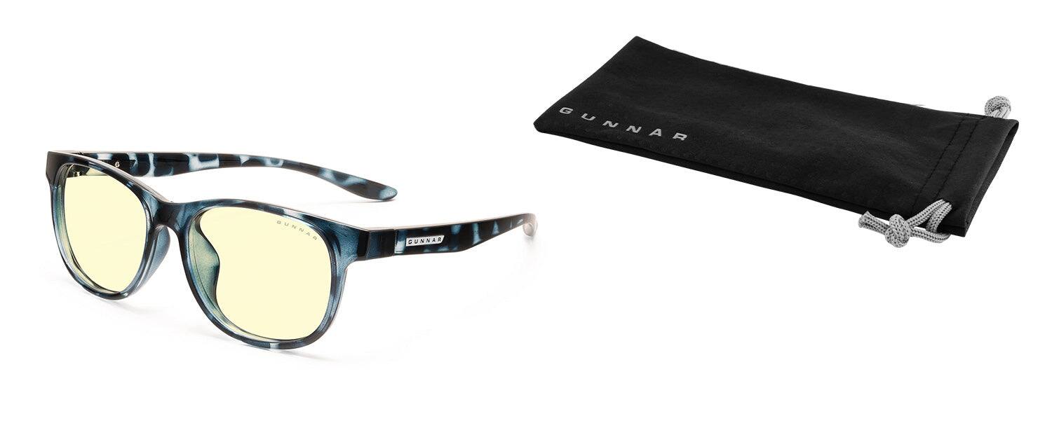 Alt View 2. GUNNAR - GUNNAR Computer Glasses  -  Rush Kids Large, Onyx, Clear Lens - Blue Light Blocking, Relieve Dry Eye, Anti Glare - Onyx.