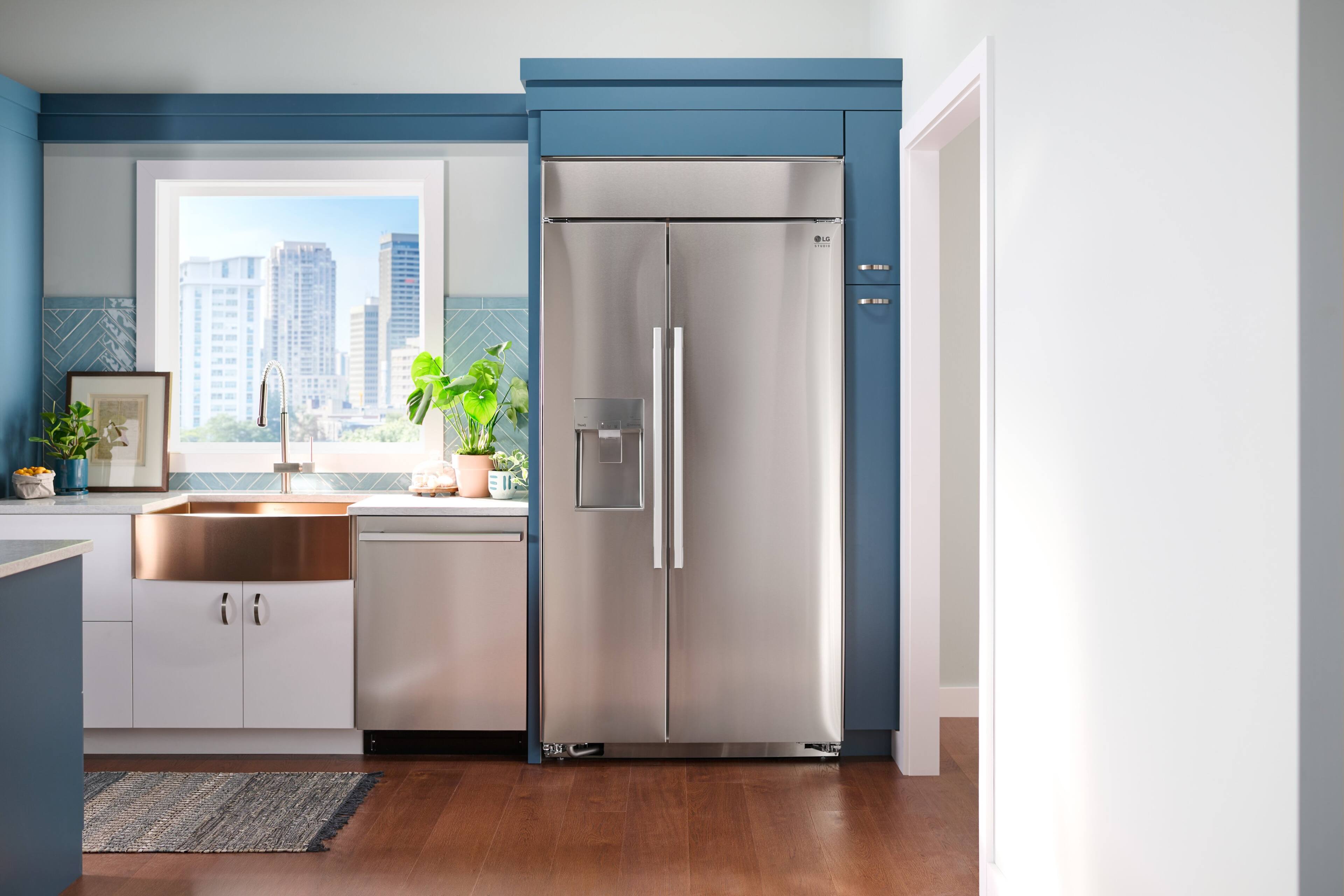 Alt View 26. LG - STUDIO 24" Top Control Smart Built-In Stainless Steel Tub Panel Ready Built-In Dishwasher with 3rd Rack, QuadWash, 45dBA - Gray.