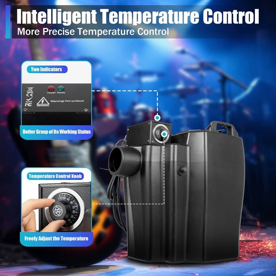 Intelligent Temperature Control  
More Precise Temperature Control  

Two Indicators  
- Heater Ready  
- Warning! Hot surface  

Better Grasp of Its Working Status  

Temperature Control Knob  
Freely Adjust the Temperature