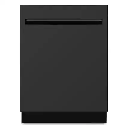 Front. COSMO - COS-DWI240TTRBK 24 in. Icon Collection Top Control Tall Tub Built-in Dishwasher with 3 Racks, Quiet 45 dBa - Matte Black.
