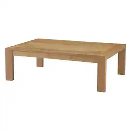 Outdoor Escape - Outdoor patio wood coffee table with sturdy design and classic finish - Brown