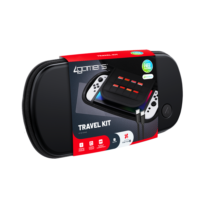 Sure, here is the corrected and grouped text from the image:

---

**4Gamer**

**TRAVEL KIT**

**PLASTIC FREE**

**BLACK**

**SWITCH**

**KIT DE VOYAGE**

**- BLAUE SWITCH**

**- 26 aRCe**

**- naaiiston a addad**

**- E F**

**- ogtot**

**- C HOMIA**

**- EANE**

**- Zgomers**

**- ecnm**

**- Ceso**

**- PACKAGHG**

**- TUTaic**

**- L T**

**- La**

**- E**

**- PLASTIC FREE**

**- PACKAGING**

**- 26**

**- aRCe**

**- naaiiston a addad**

**- E F**

**- ogtot**

**- C HOMIA**

**- EANE**

**- Zgomers**

**- ecnm**

**- Ceso**

**- PACKAGHG**

**- TUTaic**

**- L T**

**- La**

**- E**

---

This text appears to be a mix of product information and possibly some scrambled or misaligned text from the packaging.