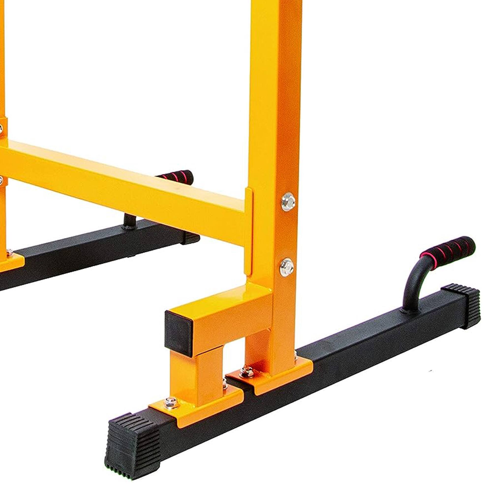 Alt View 7. BalanceFrom Fitness - BalanceFrom Multi-Function Home Gym Exercise Dip Stand, 500lb Capacity, Yellow - Yellow.