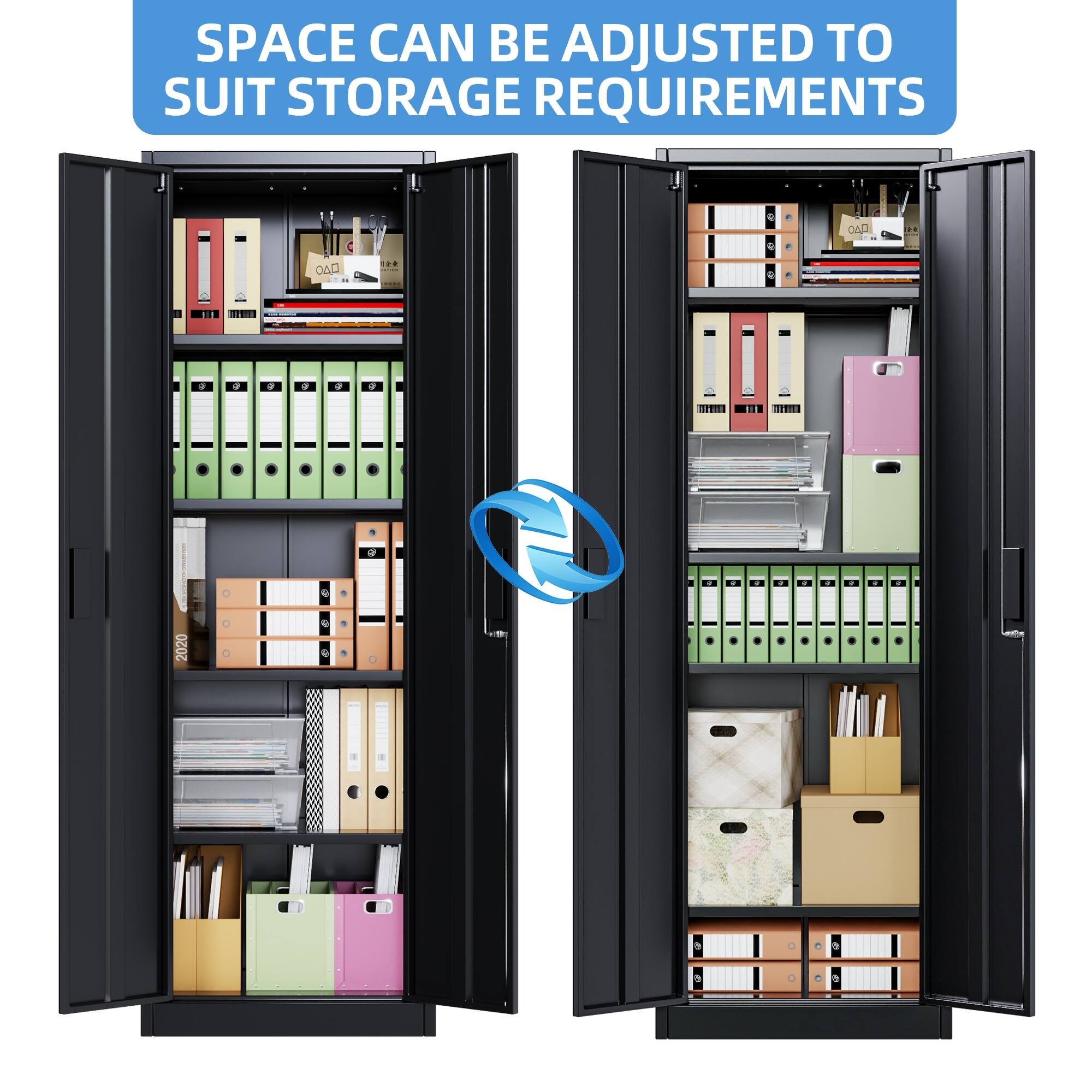 SPACE CAN BE ADJUSTED TO SUIT STORAGE REQUIREMENTS