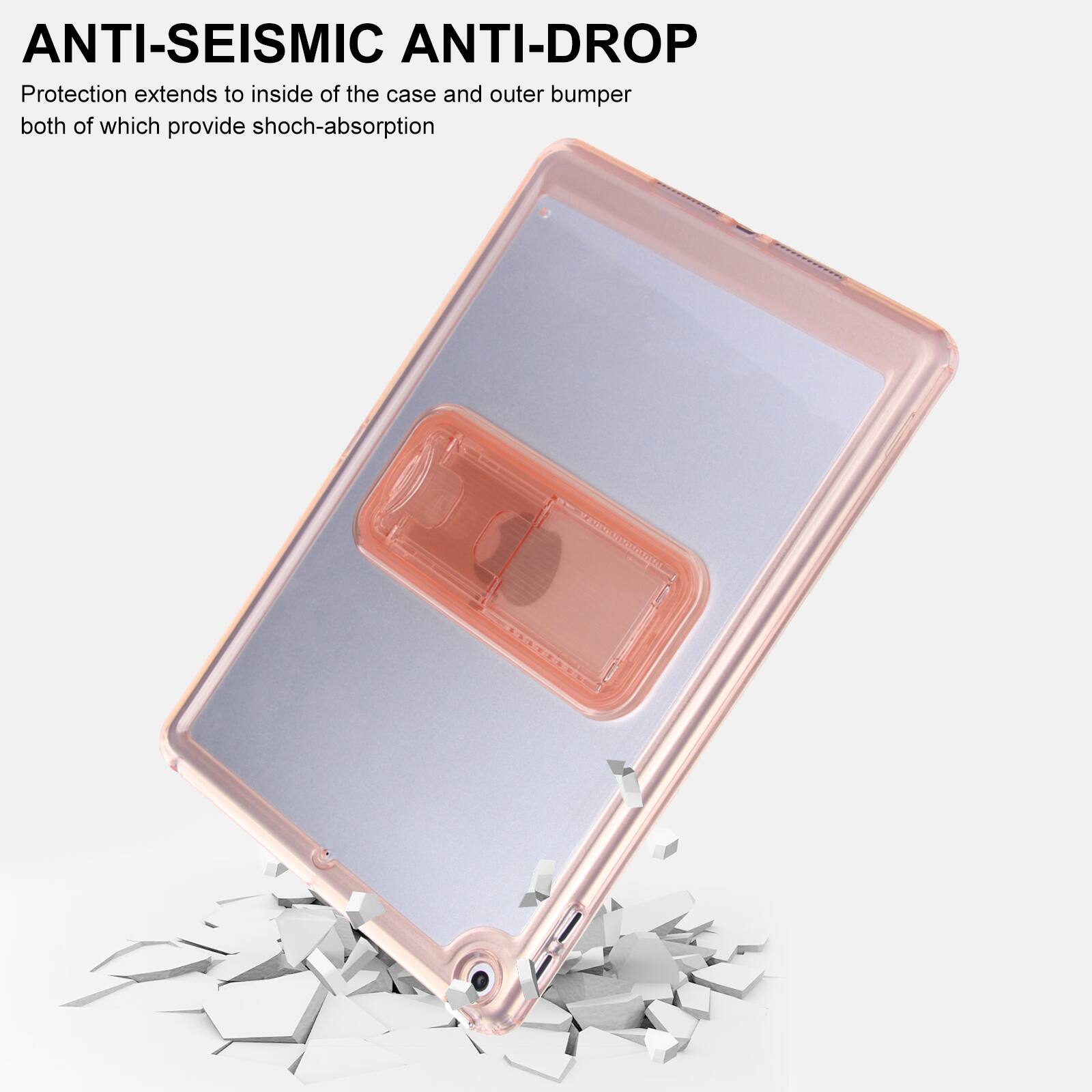 ANTI-SEISMIC ANTI-DROP  
Protection extends to inside of the case and outer bumper both of which provide shock-absorption