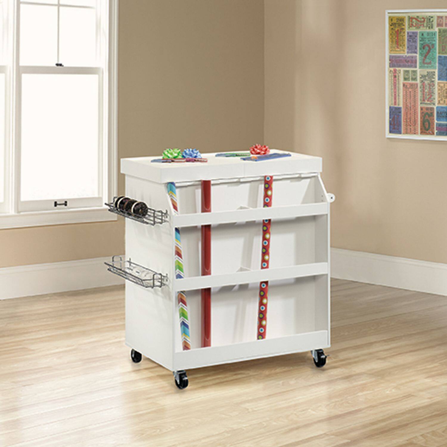 Alt View 3. Sauder - Sauder Craft Pro Series Craft Hobby Storage White finish - White.