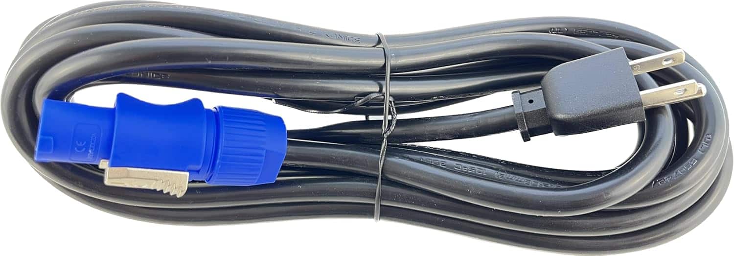 OMNIHIL - [UL] 15 Foot Professional Grade Compatible Edison (Male) to Power Cable Connector 14 AWG - Black