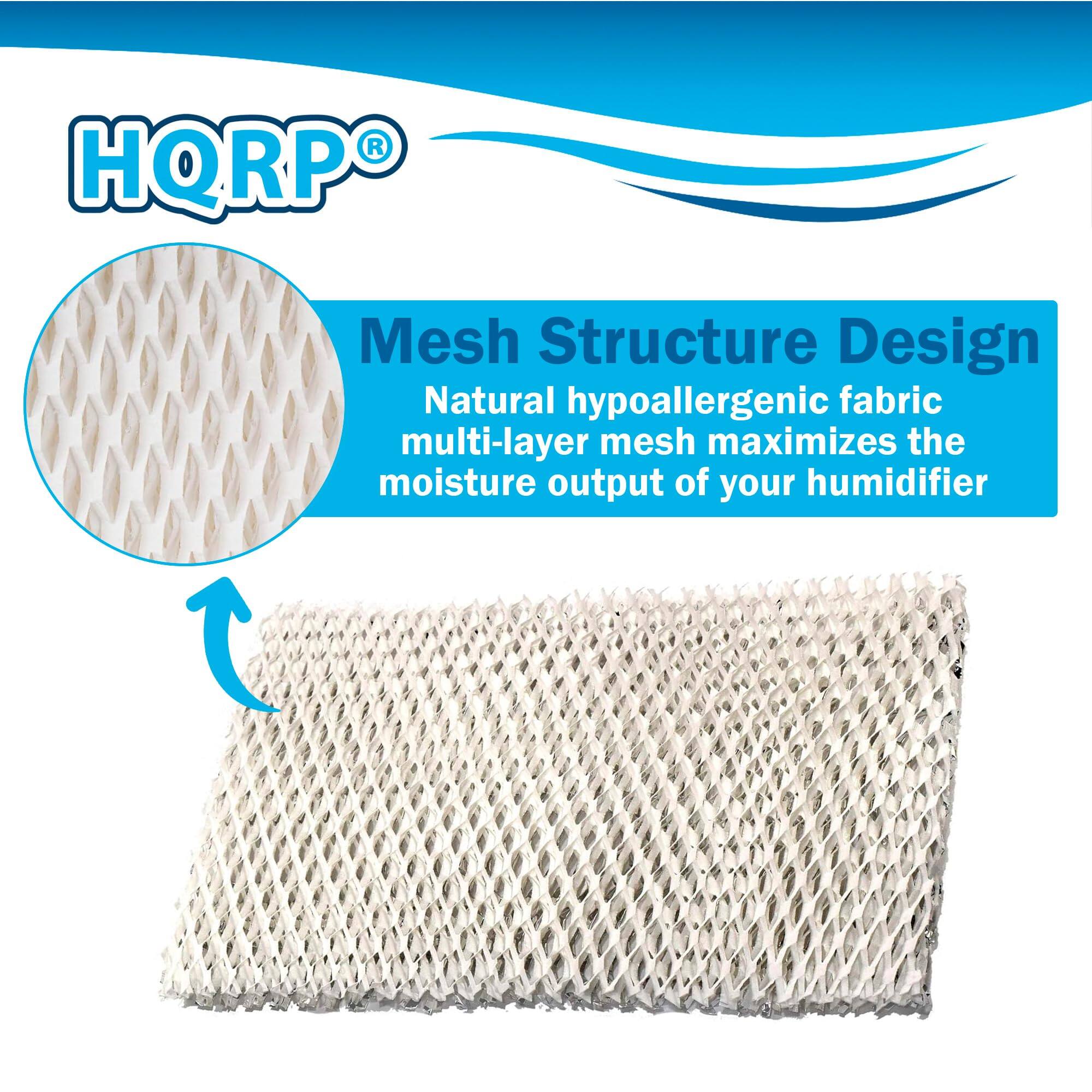 HQRP Mesh Structure Design  
Natural hypoallergenic fabric multi-layer mesh maximizes the moisture output of your humidifier