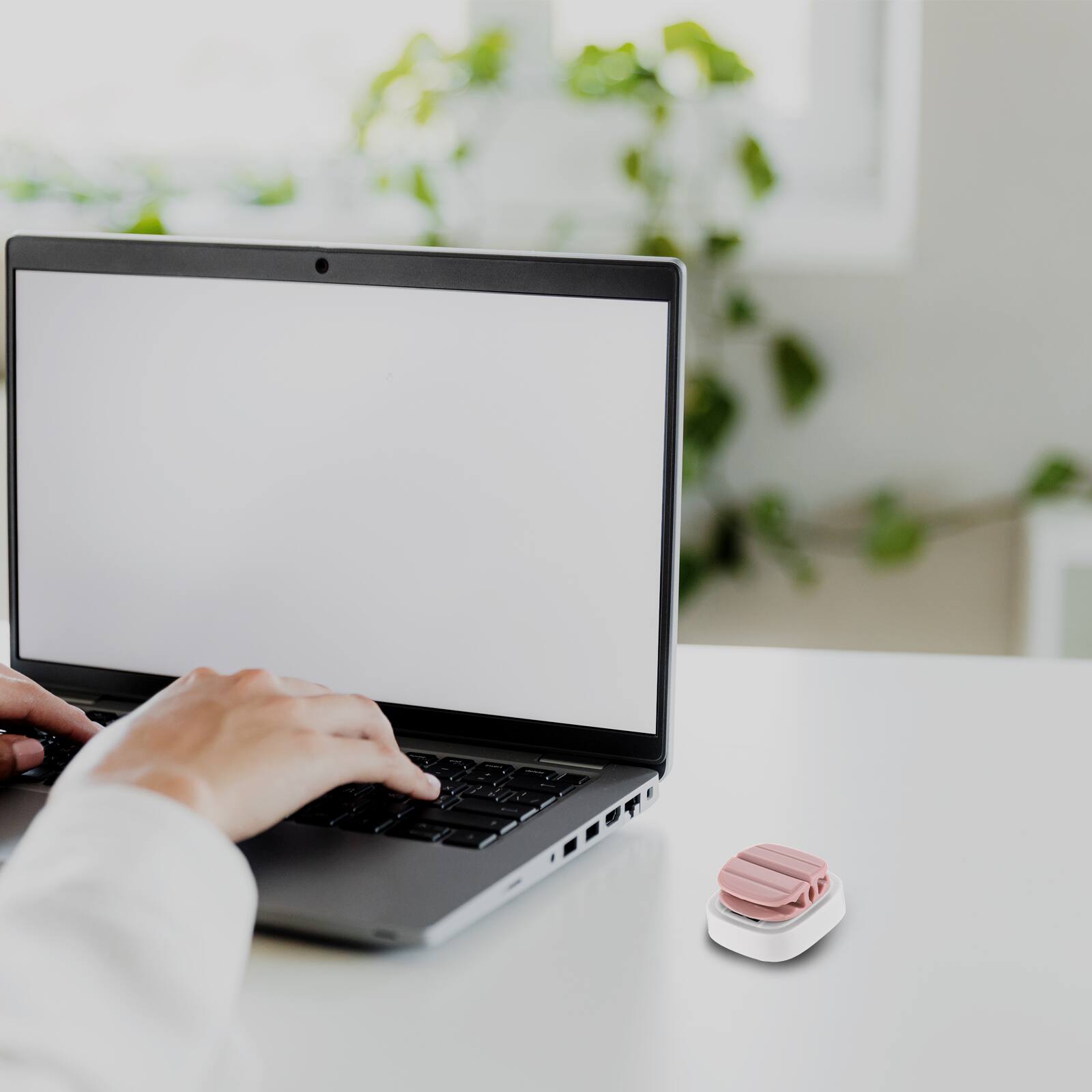 Alt View 5. Unique Bargains - 3pcs 3-in-1 Spring Cable Clip Holder, Pink Adhesive Cord Organizer for Charging Cord USB Wires Car Nightstand - Pink.