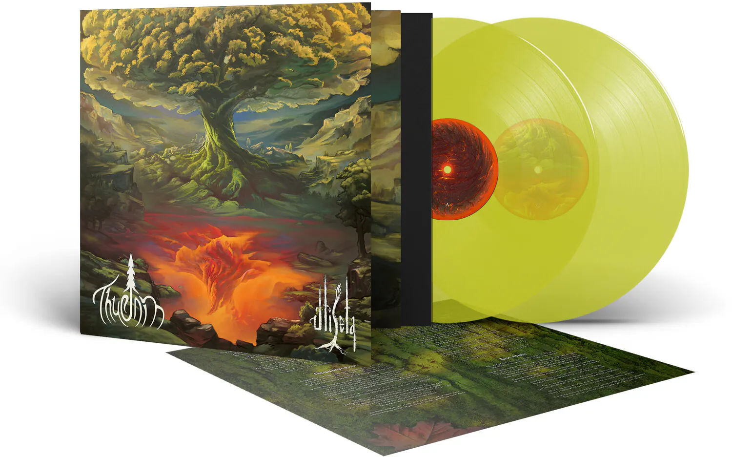 Front. Thurnin - Utiseta - Transparent Lime-Green   - VINYL LP.