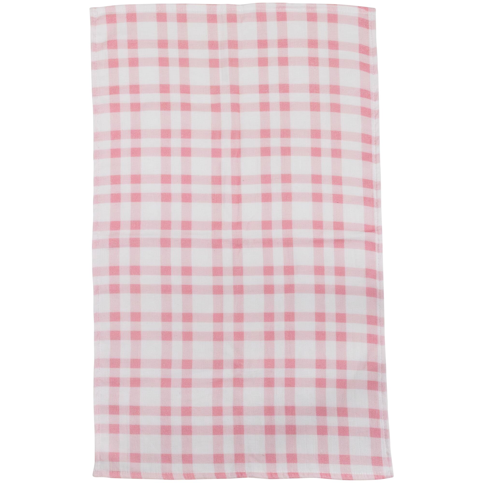 Alt View 2. Northlight - Plaid and Hearts Valentine's Day Kitchen Tea Towels - 26" - Pink and Red - Set of 2 - White.