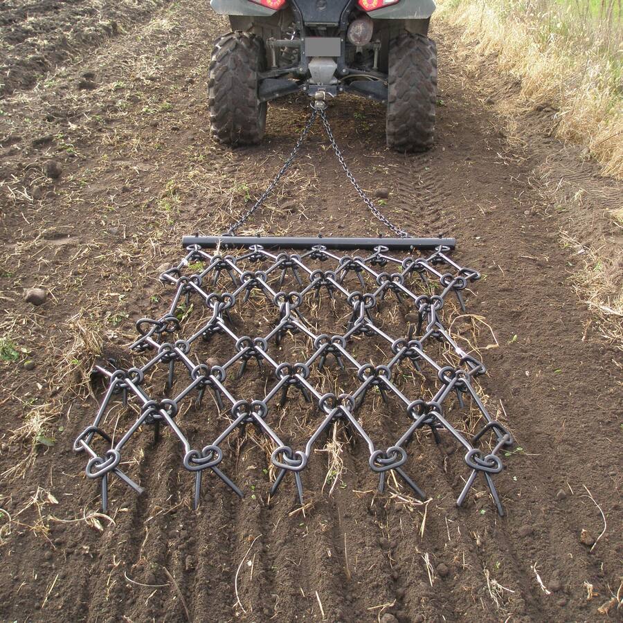Tuff Field Field Tuff 4x4 Foot Steel Durable Chain Rake Field Leveling ATV Drag ...
