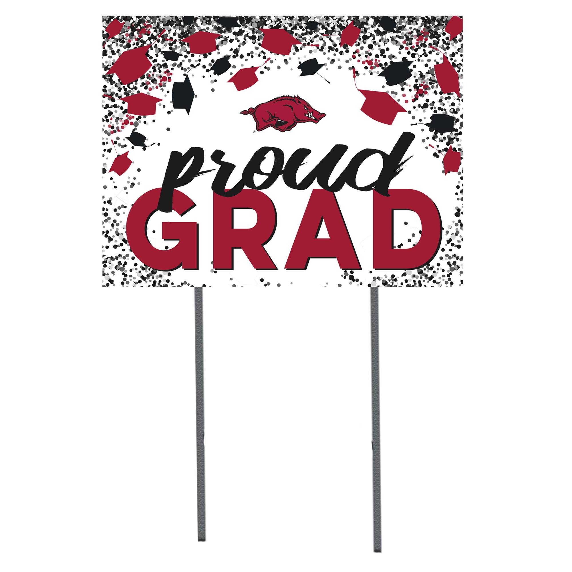 Arkansas Razorbacks 18'' x 24'' Grad Yard Sign