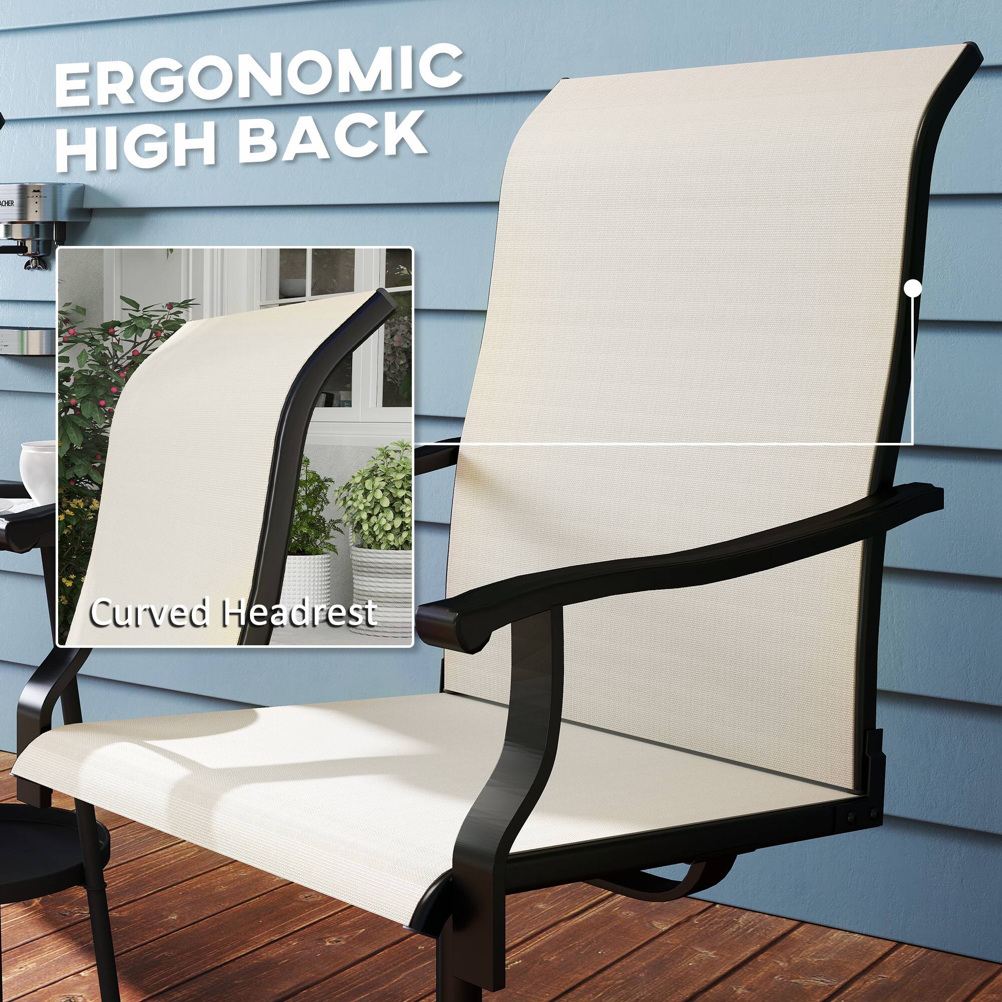 ERGONOMIC HIGH BACK - Curved Headrest