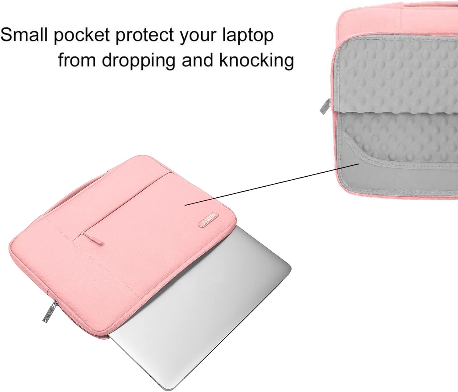 Small pocket protect your laptop from dropping and knocking.